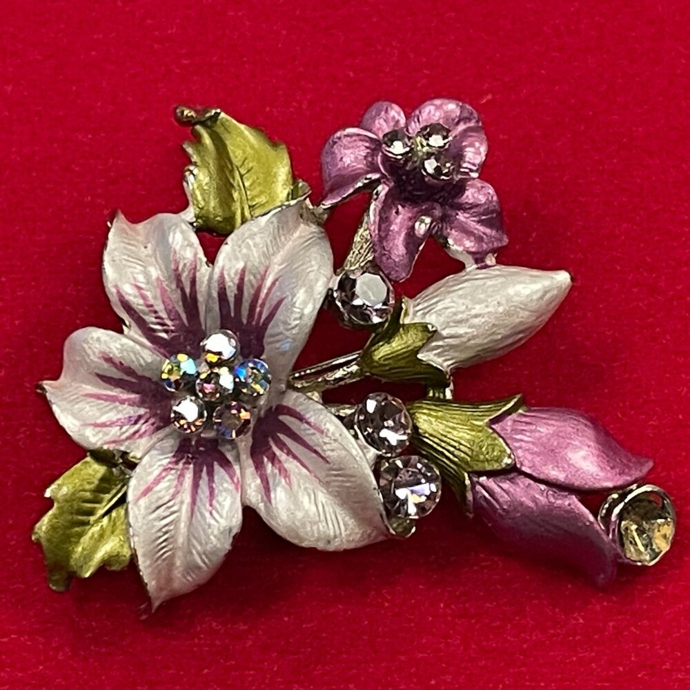 Vintage Floral Brooch